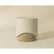 Patras 20 X 19.75 inch Cream / Light Brown Outdoor End Table